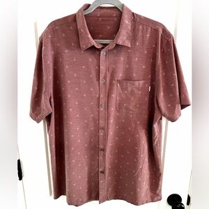 Vuori Men's Casual Button-Up Shirt - Maroon